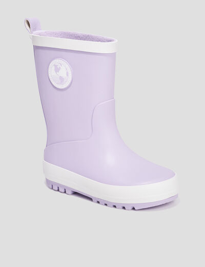 Bottes de pluie Trappeur parme fille
