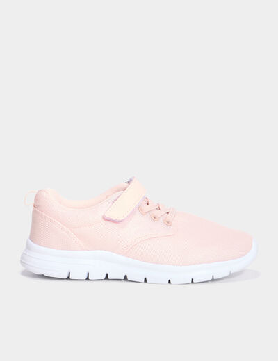 Baskets running semelles flex rose fille