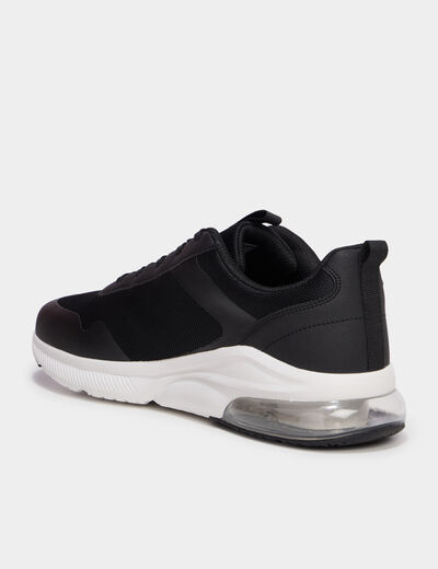 Baskets running &agrave; lacets Kappa noir homme