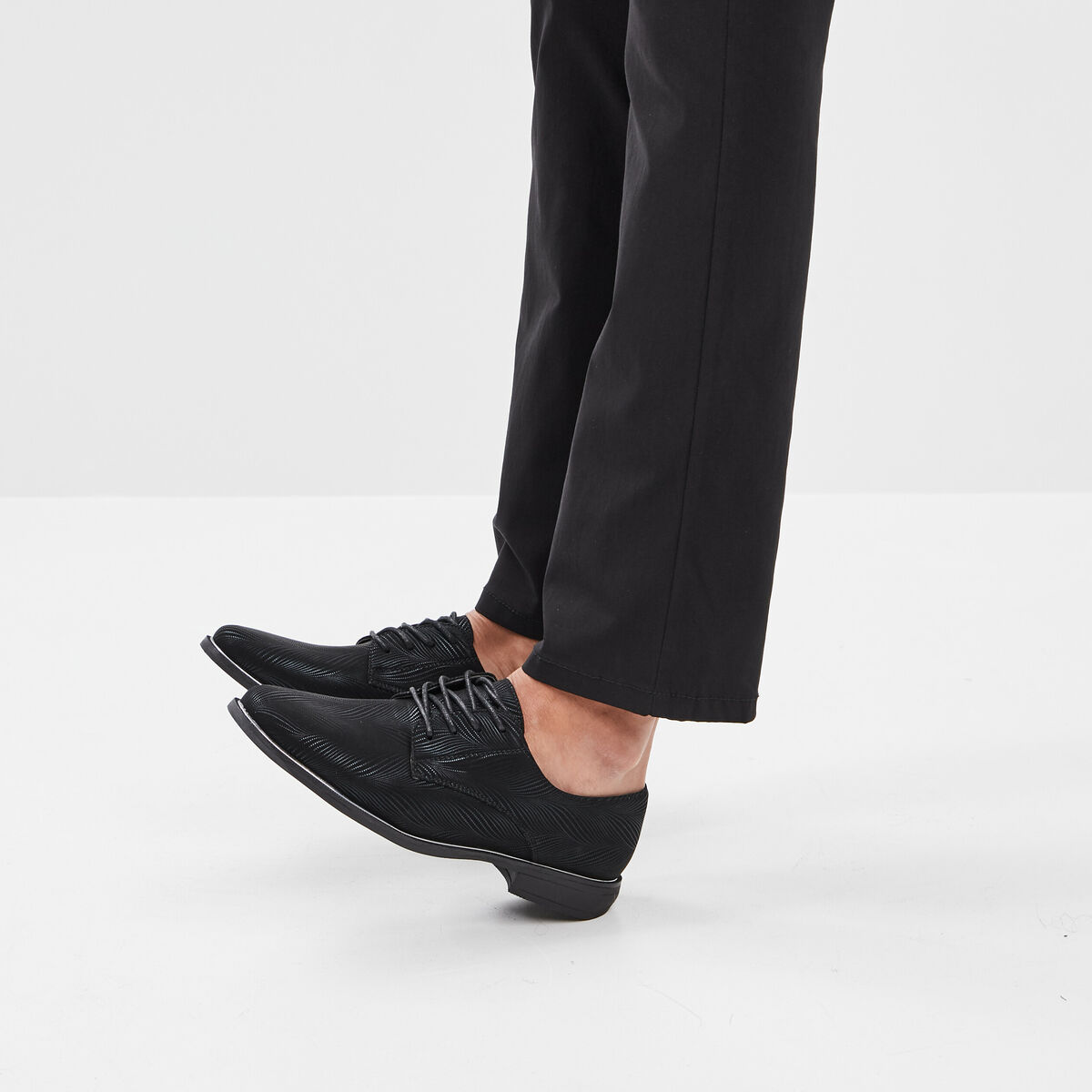 Derbies à lacets noir femme
