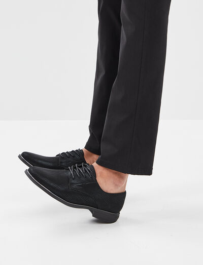 Derbies à lacets noir femme
