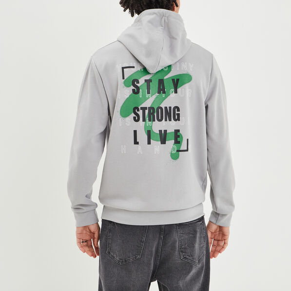 sweat a capuche hoodie liberto gris clair homme Sweat à capuche hoodie Liberto gris clair homme