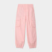 Pantalon parachute battle poches côtés rose pastel fille