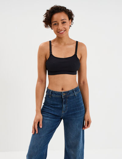 Lot 2 brassi&egrave;res d'allaitement noir femme
