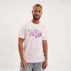 T-shirt col rond manches courtes coton rose clair homme