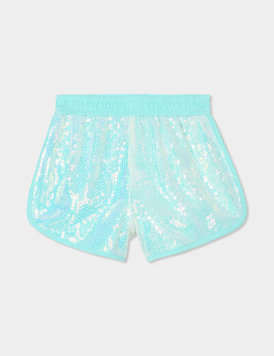 Short à sequins multicolore fille