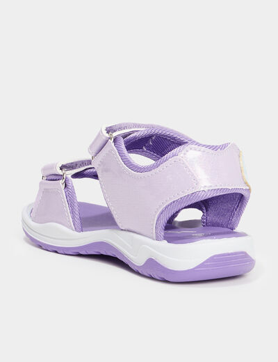 Sandales scratchs et paillettes Pokémon violet fille