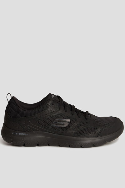 Baskets running mémoire forme Skechers noir homme