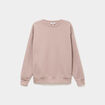 Sweat col rond manches longues marron clair femme