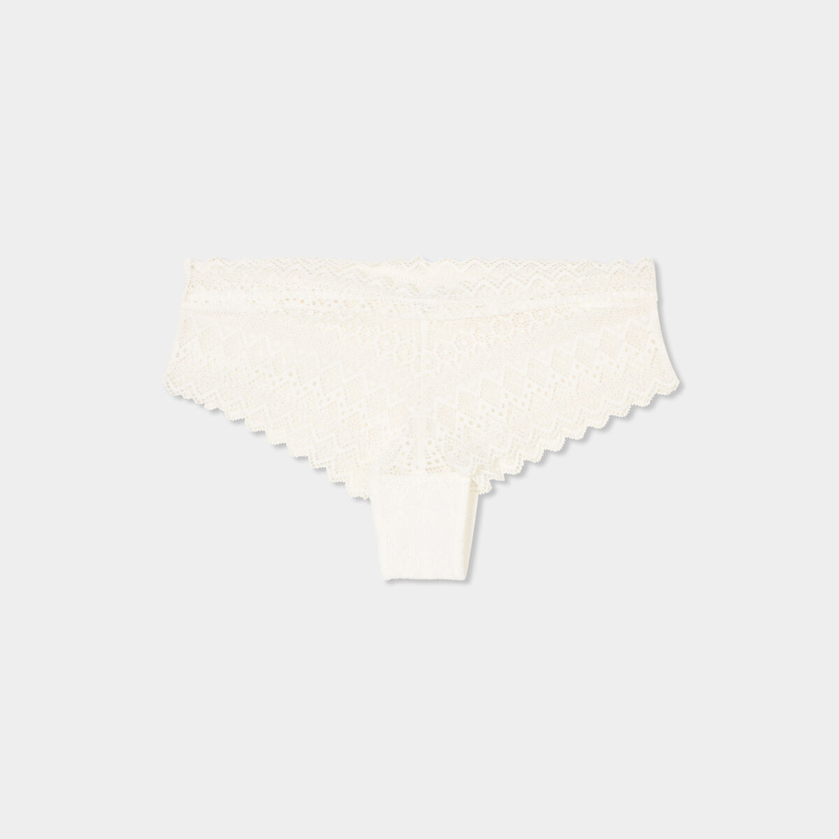 Shorty en dentelle blanc femme