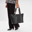 Sac cabas avec anses noir femme