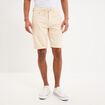 Bermuda en jean straight 5 poches ecru homme