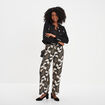 Pantalon large fluide noir femme