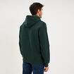 Sweat hoodie 1 poche manches longues vert homme