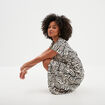Robe portefeuille longue manches courtes ecru femme