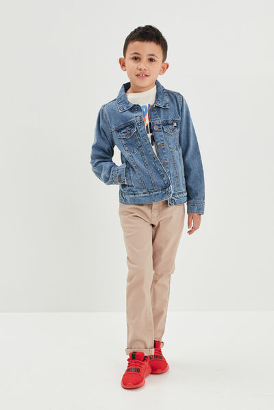 Pantalon regular sable garçon