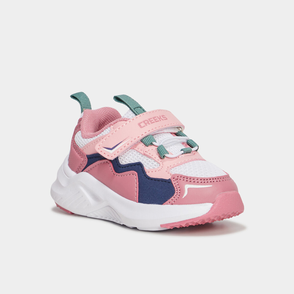 Baskets running à scratchs Creeks multicolore bébé fille