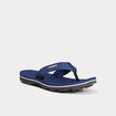 Tongs semelle crantée bleu marine homme