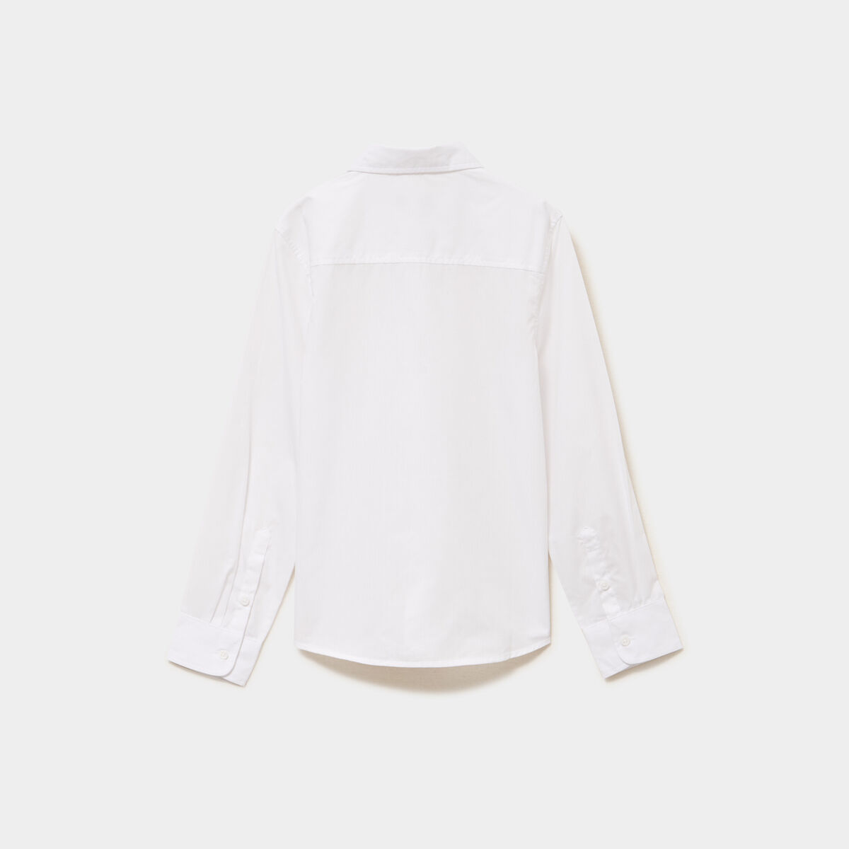 Chemise manches longues blanc gar&ccedil;on