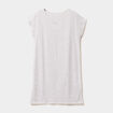 Chemise de nuit manches courtes gris clair femme