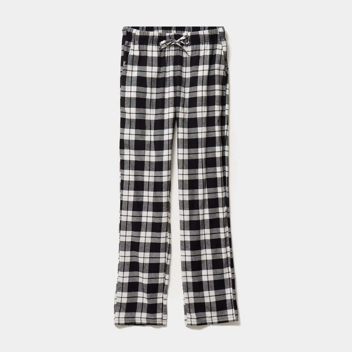 Pantalon de pyjama coton coupe droite noir homme