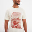 T-shirt manches courtes coton Creeks ecru homme