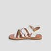 Sandales en cuir Creeks blanc fille