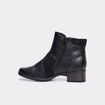 Bottines à talons fermeture zippée noir femme