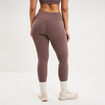 Legging de sport gainant taille haute mauve femme