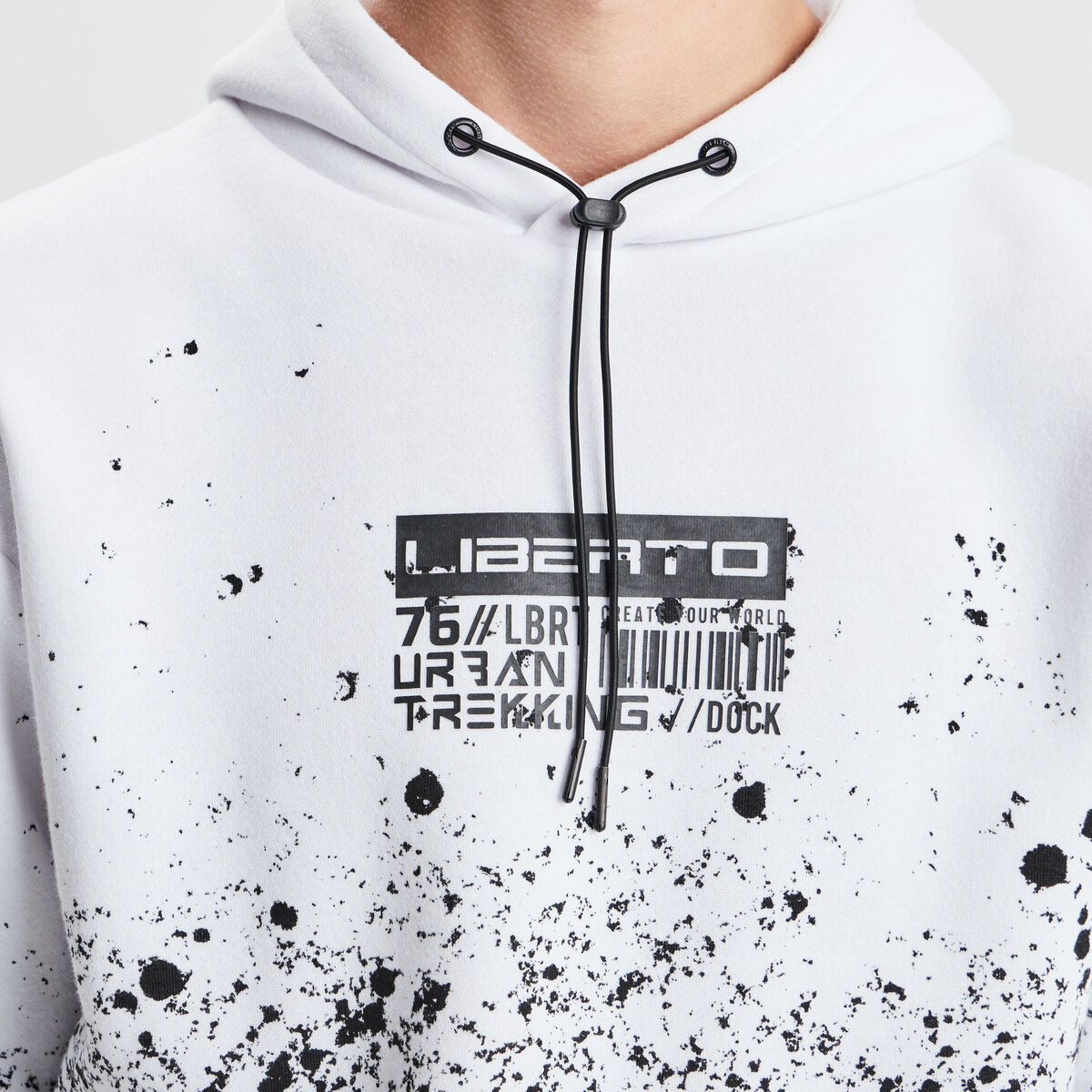 Sweat à capuche hoodie blanc homme