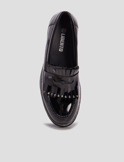 Mocassins crantés Liberto noir femme