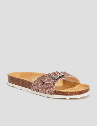 Mules rose femme