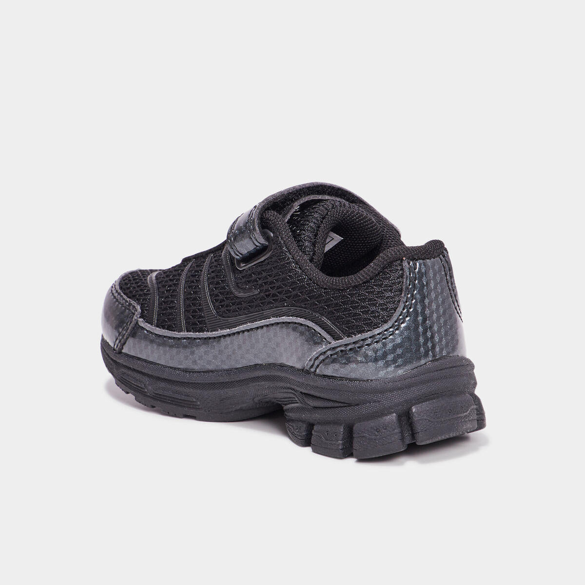 Baskets running à scratchs Liberto noir bébé garçon