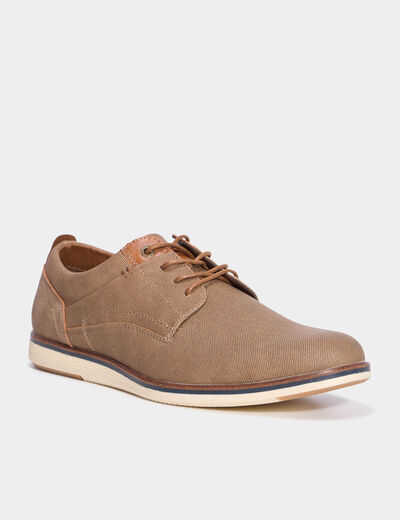 Derbies à lacets marron homme