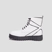 Bottines en cuir Kickers Kickfab blanc femme