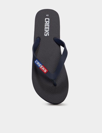 Tongs bleu marine homme