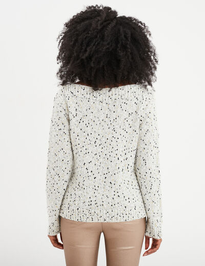 Pull manches longues gris fonc&eacute; femme