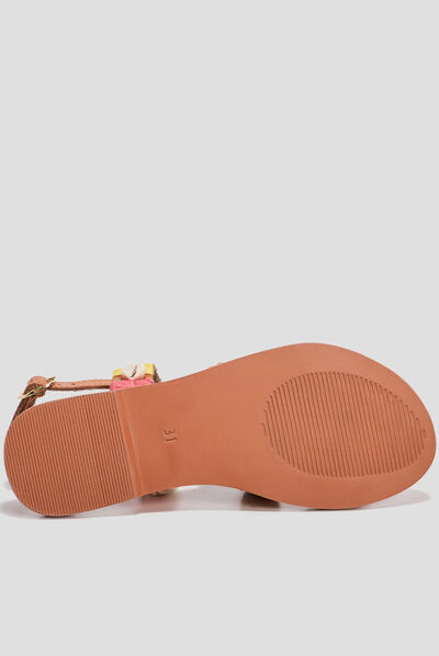 Sandales détails coquillage Creeks camel fille