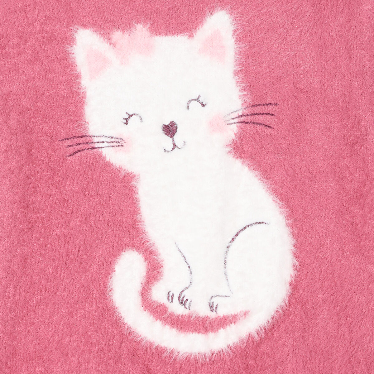 Pull manches longues vieux rose bébé fille