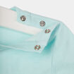 T-shirt à manches courtes en coton vert turquoise bébé garçon