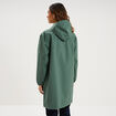 Parka longue imp&eacute;rm&eacute;able coupe-vent vert kaki femme