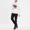 Sweat capuche hoodie Tokyo Ghoul Kaneki blanc homme