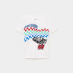 T-shirt col rond manches courtes coton blanc gar&ccedil;on