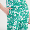 Pantalon de pyjama fluide taille haute vert femme