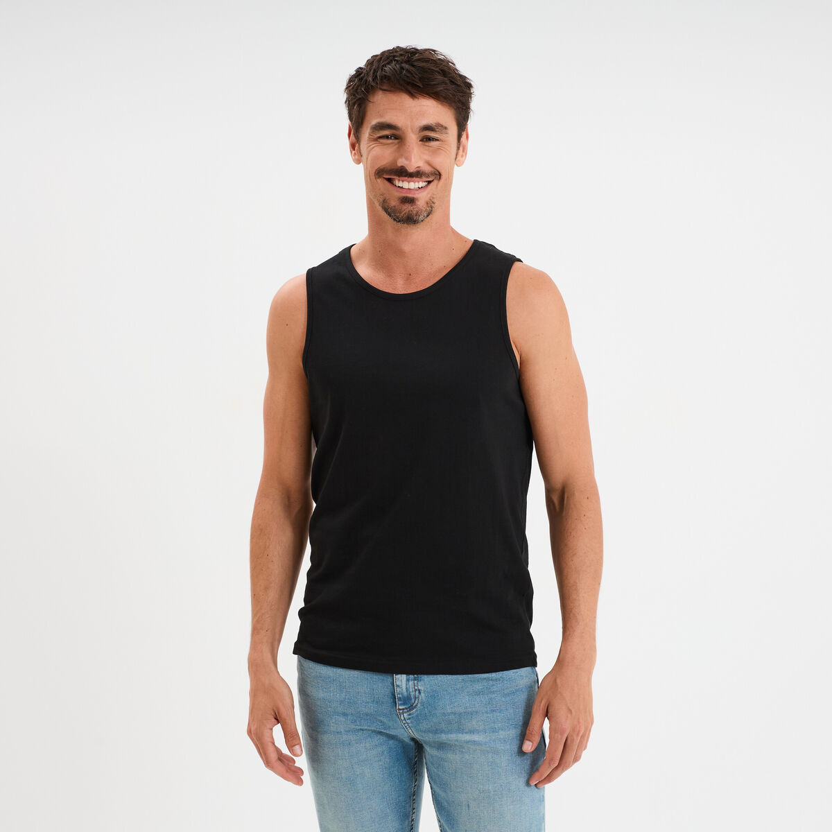 D&eacute;bardeur bretelles larges noir homme