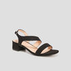 Sandales &agrave; talons noir femme