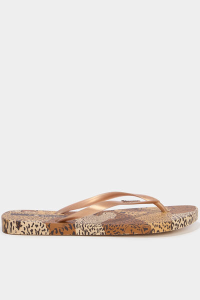 Tongs noir femme