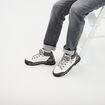 Bottines montantes semelles crant&eacute;es blanc homme