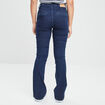 Jeans flare taille haute denim brut femme