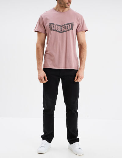 T-shirt manches courtes coton parme homme